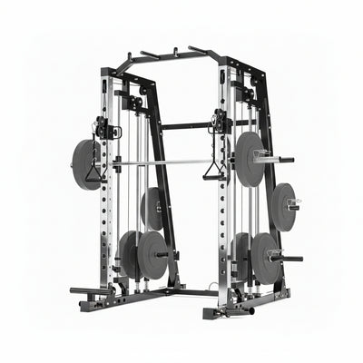 Smith Machine Home Gym – 2200LBS Multi-Function Squat Rack with Smith Bar