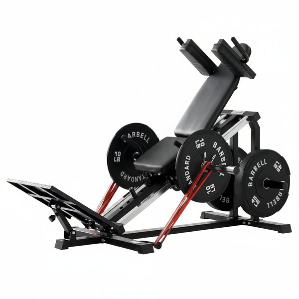 Compact Leg Sled Machine, Leg Press Machine Capacity 1000Lbs, Hack Squat Machine Combo, Calf Raise Home Gym