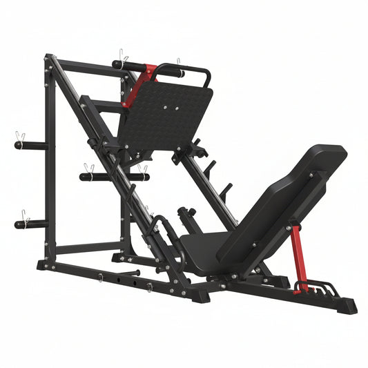 Leg Press Machine, 1500LBS Weight Capacity Adjustable Leg Machine with Resistance Band Pegs and Plate Storages, Workout Equipment for Strength Training